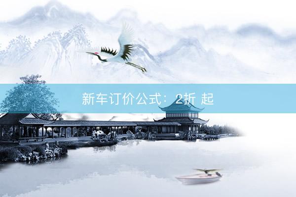 新车订价公式：2折 起