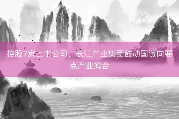 控股7家上市公司，长江产业集团鼓动国资向要点产业鸠合